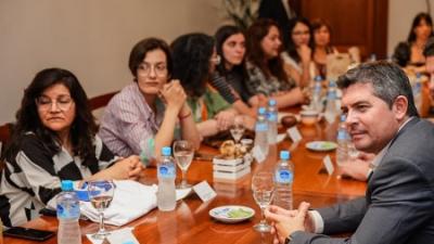 Orrego recibió a las representantes departamentales que aspiran a convertirse en Emprendedora del Sol